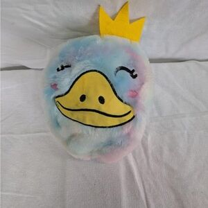 NWOT Cute Pastel Duck Plush with Crown